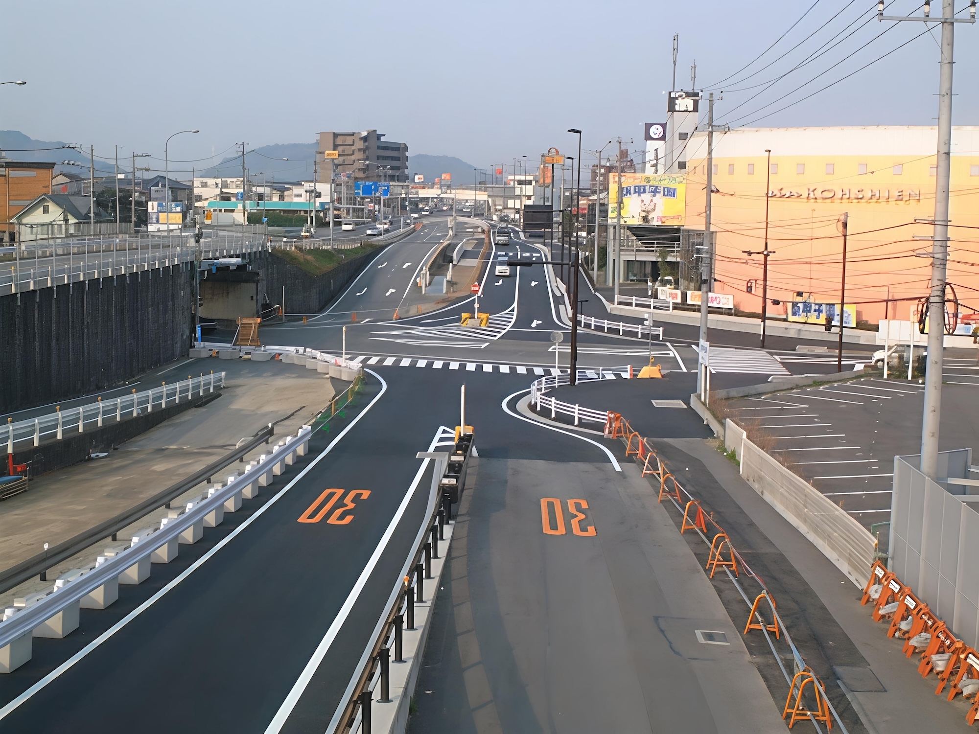１号南二日町道路新設工事の施工写真2