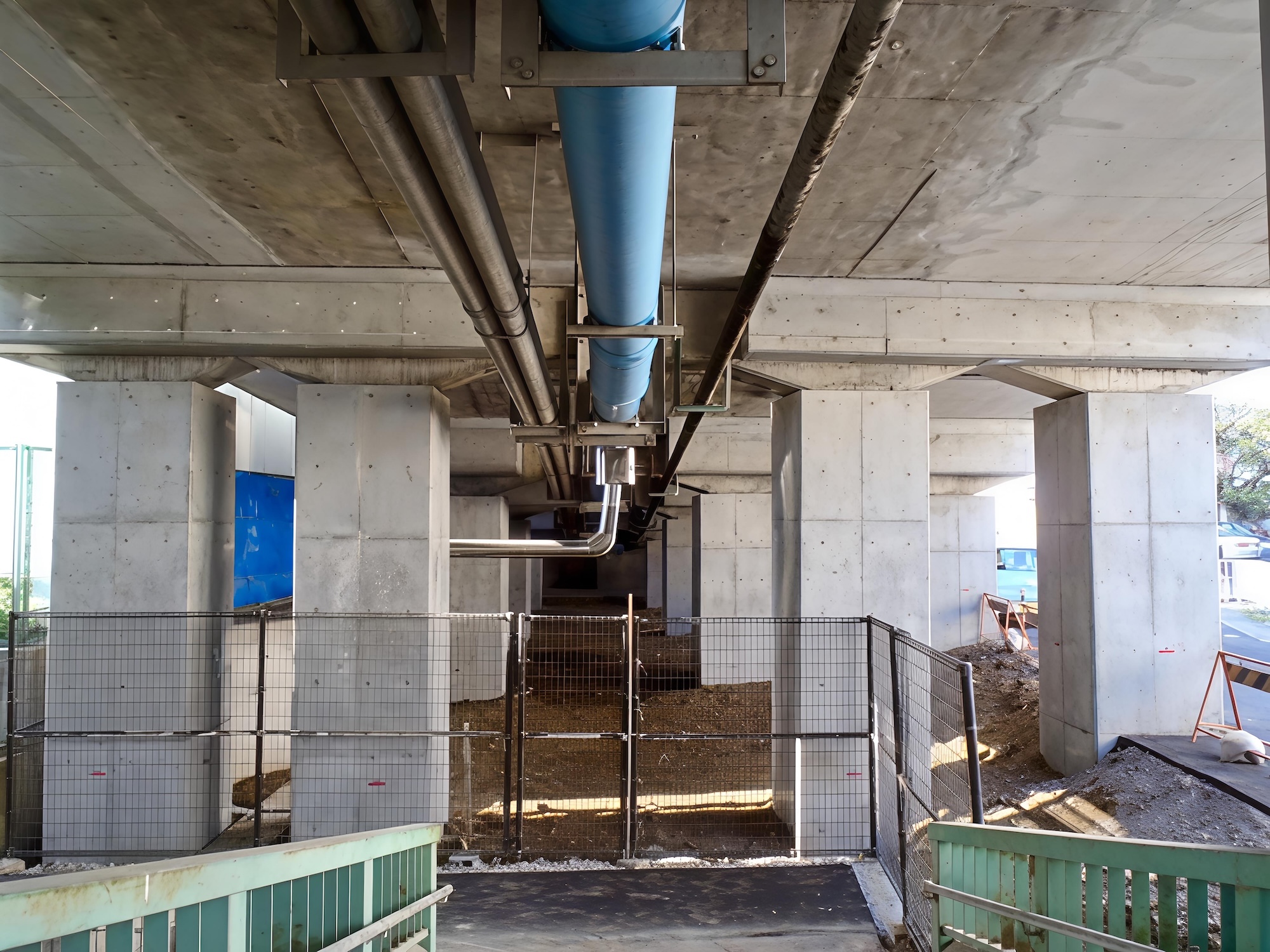 黒瀬橋耐震補強工事の施工写真1