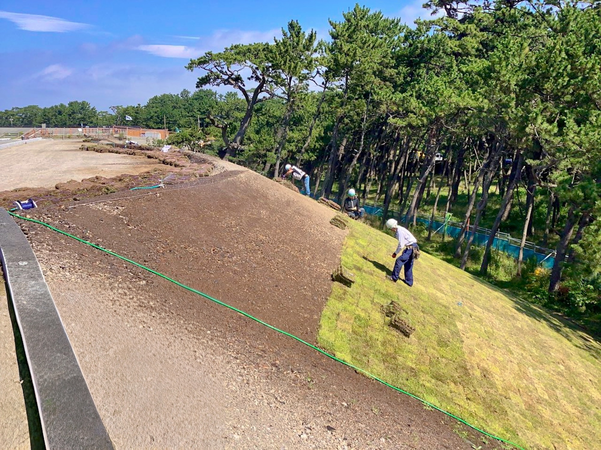 沼津御用邸記念公園展望地設置工事の施工写真5